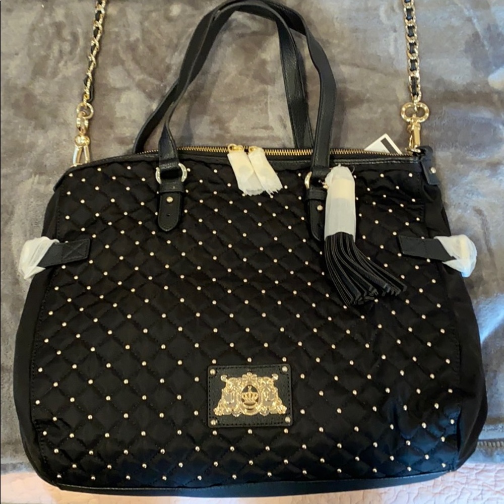 Juicy Couture Lauryn zip tote black